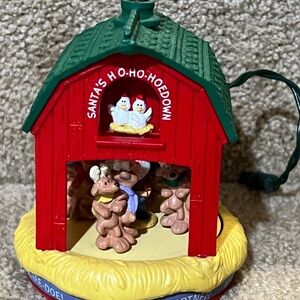 Hallmark Keepsake Ornament Santa’s Ho Ho Hoedown Magic Light & Motion 1990